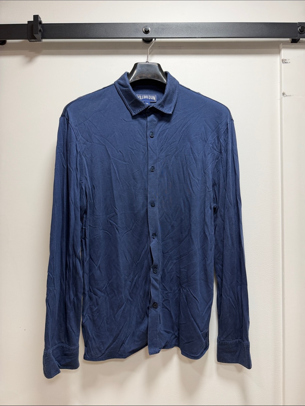 Vilebrequin Deep Blue Long-Sleeve Button Shirt